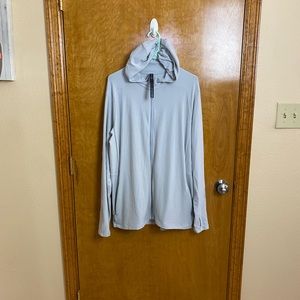 Lululemon Mens XL Surge Warm Full-Zip Hooded Jacket in Heathered Sea Salt Gray